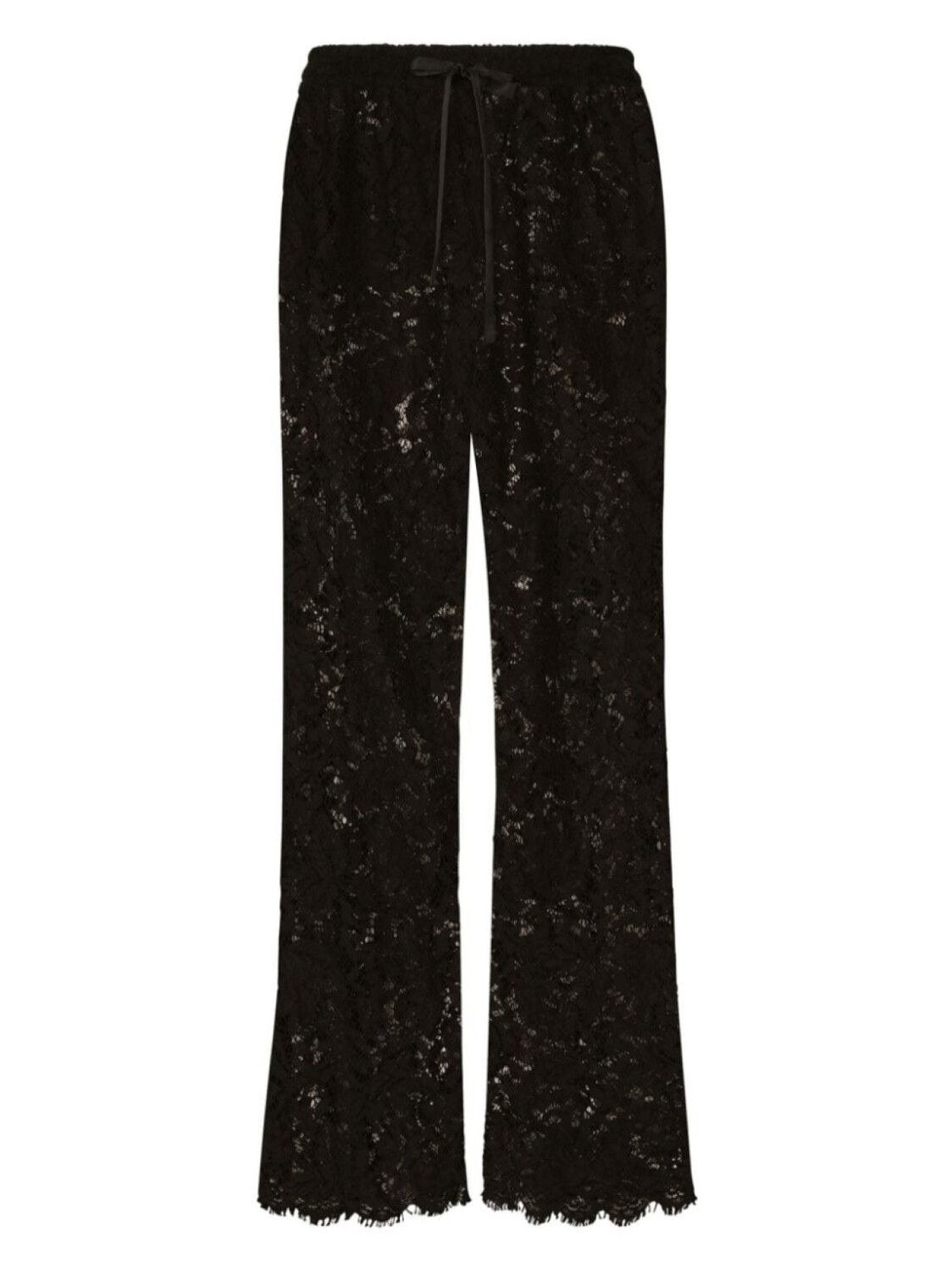 

Dolce & Gabbana полупрозрачные брюки с кружевом, черный