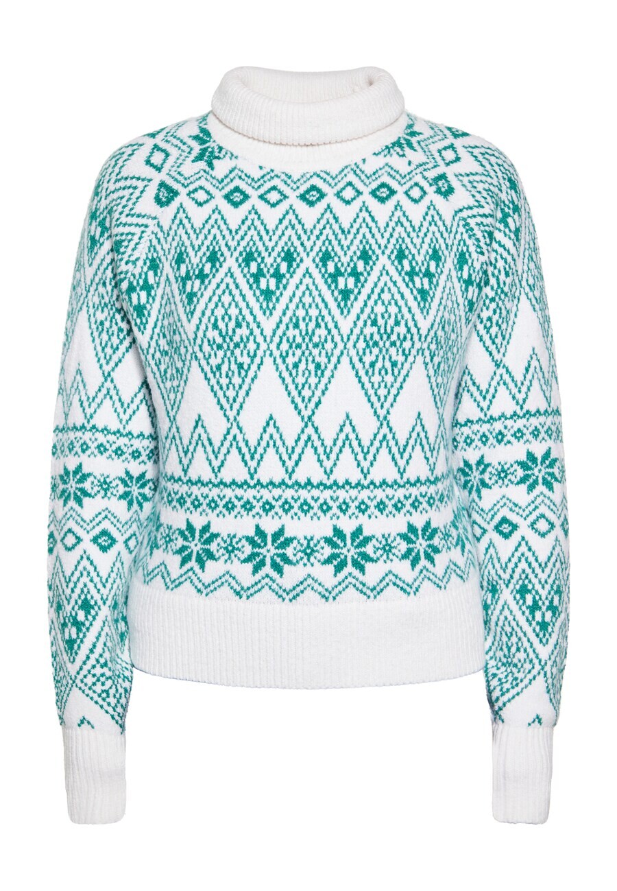 

Водолазка MYMO Sweater, цвет jade/white