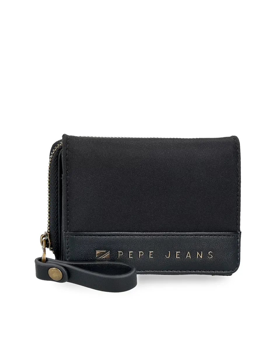 

Черный женский кошелек с портмоне Morgan Pepe Jeans