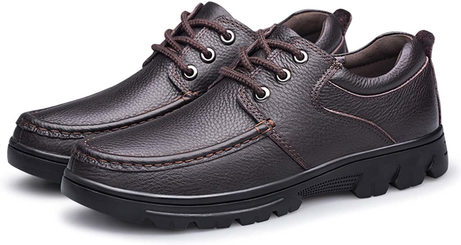 

Мужские оксфорды на шнуровке, большие формальные классические современные деловые кожаные туфли Cerythrina, коричневый