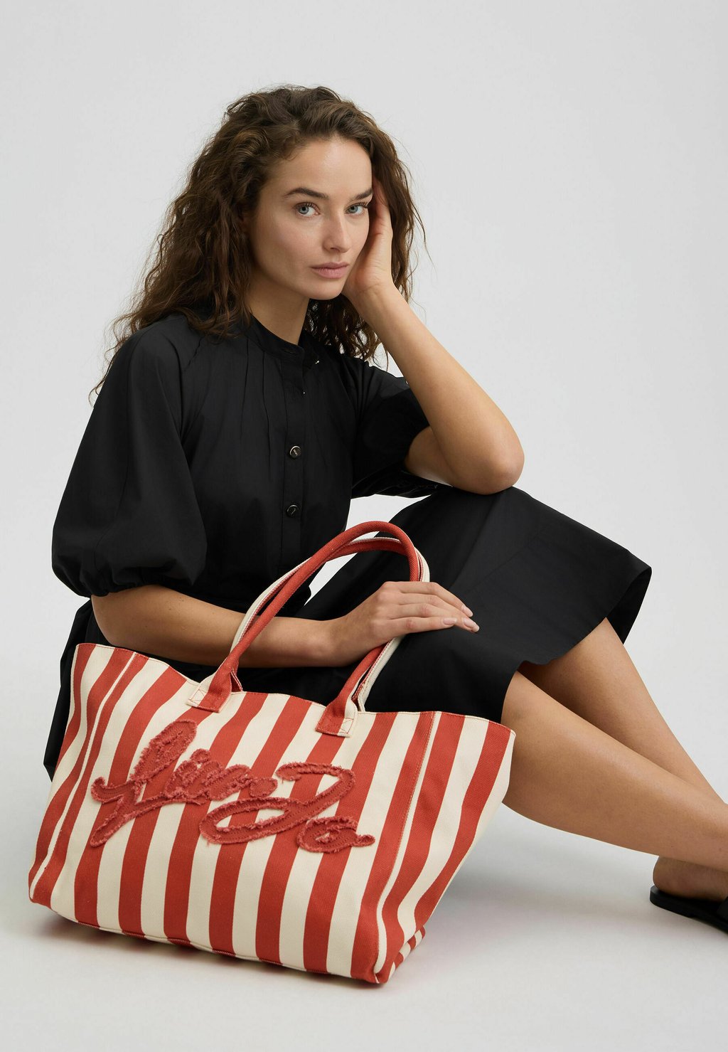 

Сумка-тоут STRIPED LIU JO, красный