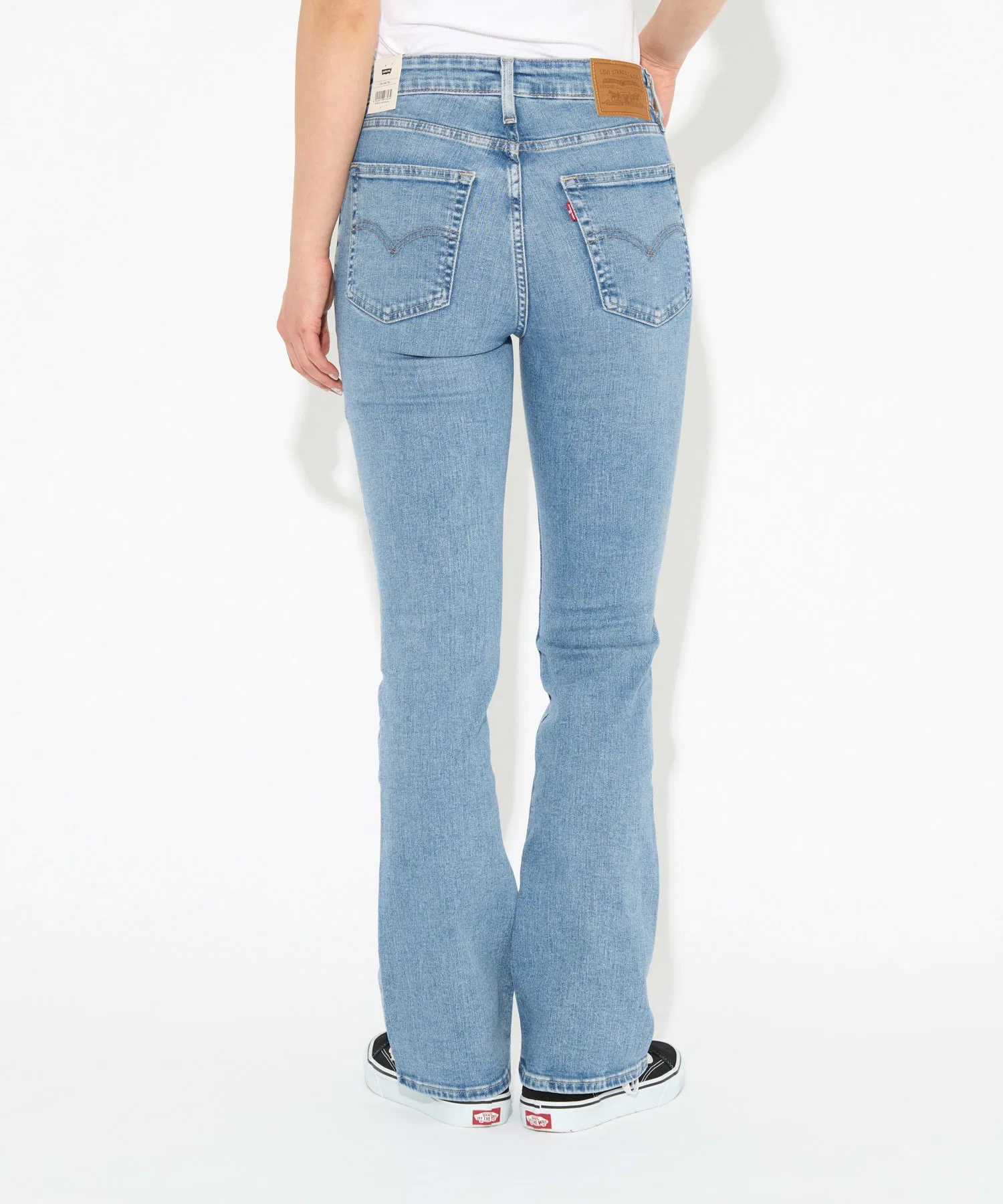 Джинсы Levi's 725™ с высокой талией и расклешенными штанинами, светло-индиговый, цвет Blue Wave Light. — фото 4