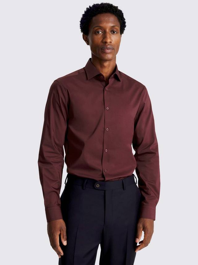 

Сорочка Slim Fit из эластичного хлопкового микса Moss, Red