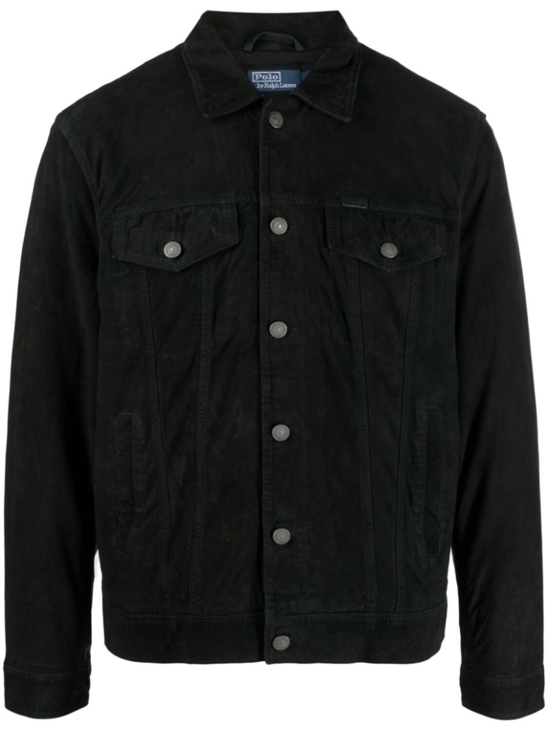 

Polo Ralph Lauren Icon suede trucker jacket, синий