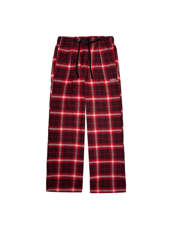 

HUGO Фланелевые клетчатые брюки красного цвета
