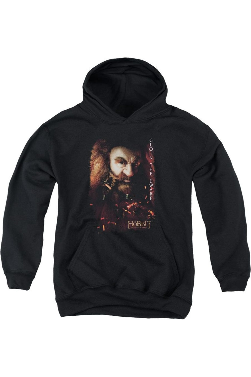 

Толстовка с капюшоном The Hobbit Gloin Poster Youth Gildan, черный