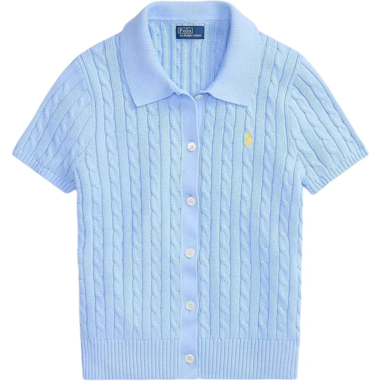 Трикотаж Slim Fit Polo Ralph Lauren Light Blue