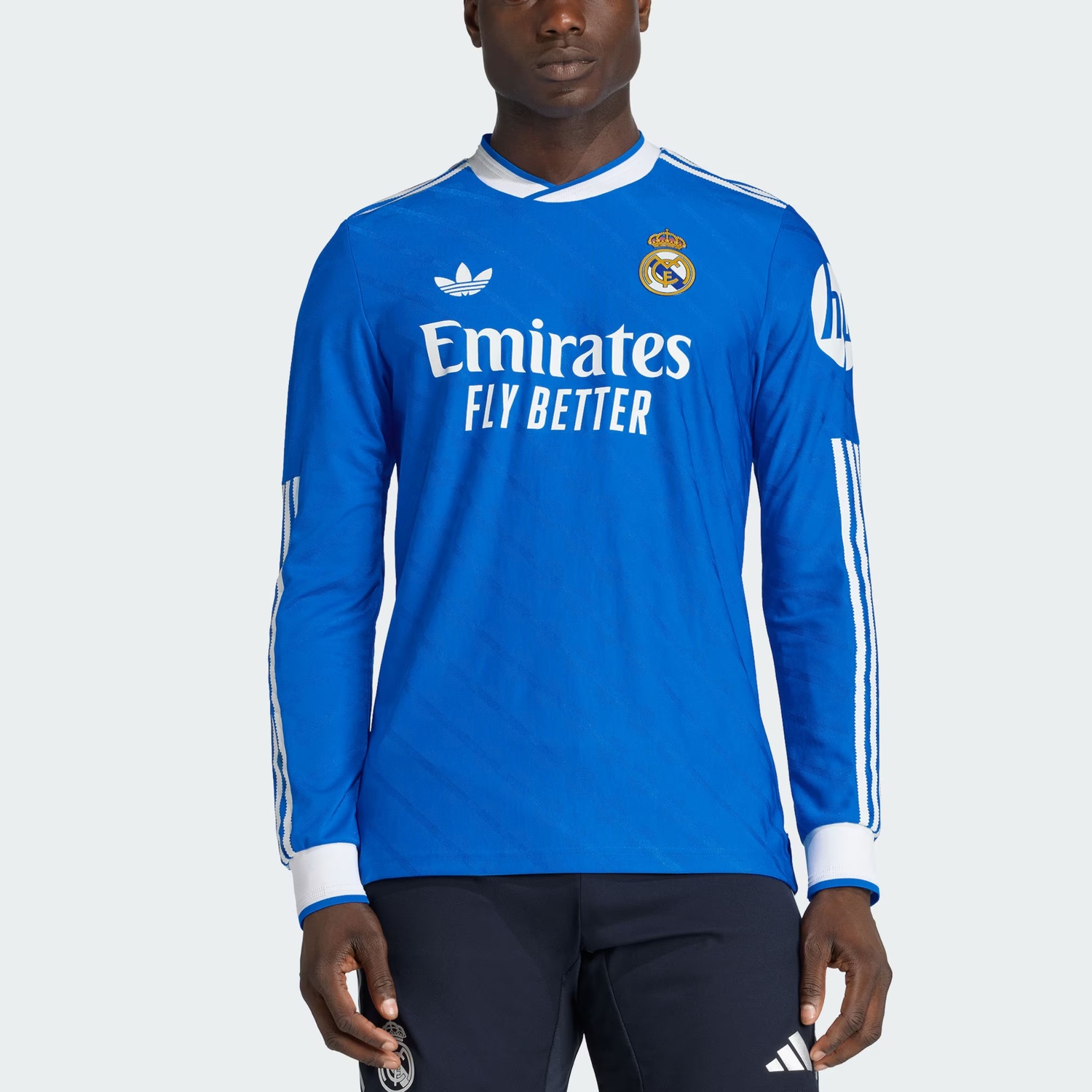 Футболка Adidas Real Madrid 25/26 Third Authentic с длинным рукавом Adidas Originals, синий — фото 3
