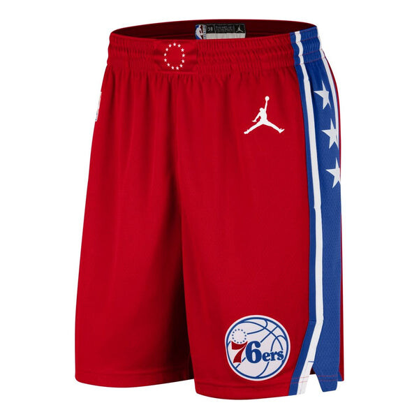 

Шорты dri-fit nba swingman basketball shorts 'philadelphia 76ers' Air Jordan, красный