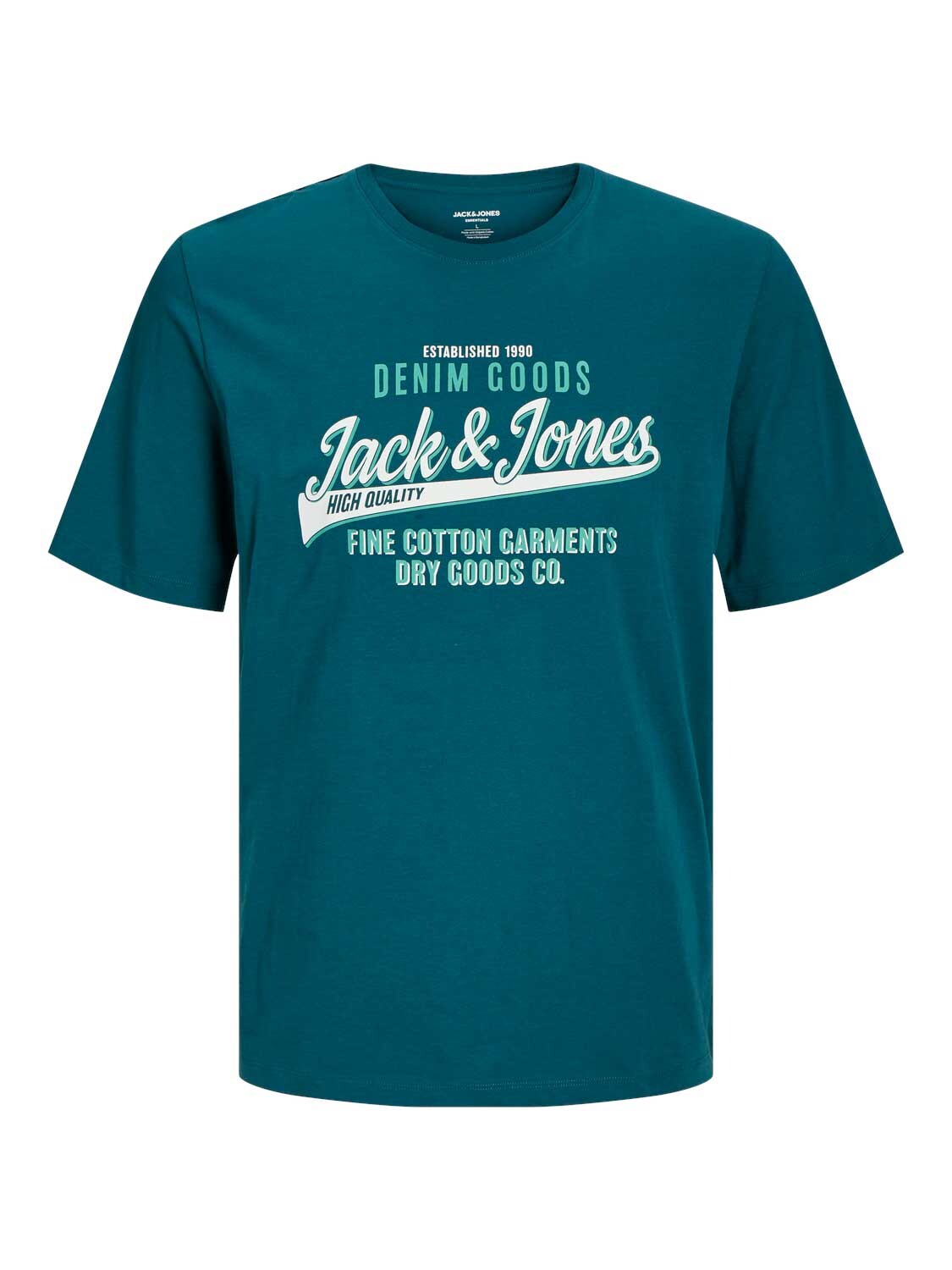 

Футболка Jack & Jones JJELOGO TEE SS O-NECK 2 COL AW24 SN, зеленый