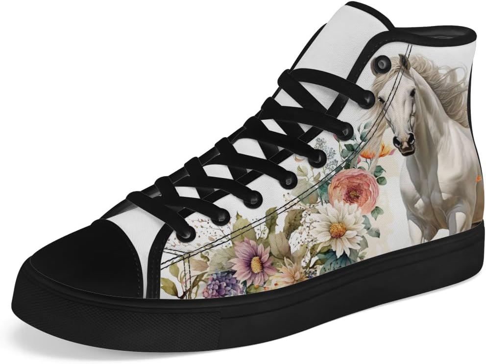 

Мужские и женские высокие кеды из холста с шнуровкой, повседневная обувь Chebing, белый