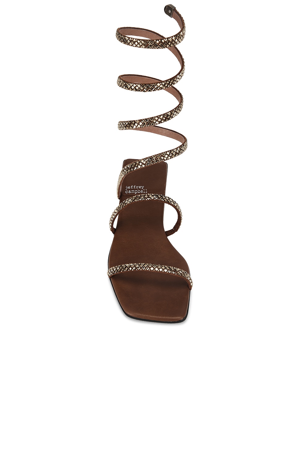 Сандалии Slinked Jeffrey Campbell, tan bronze — фото 4
