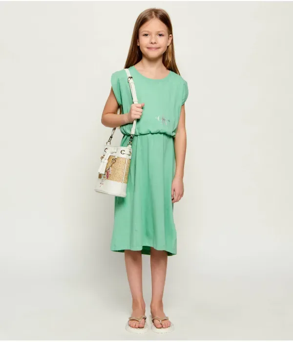 Шлепанцы JINX Michael Kors Kids, бежевый — фото 2