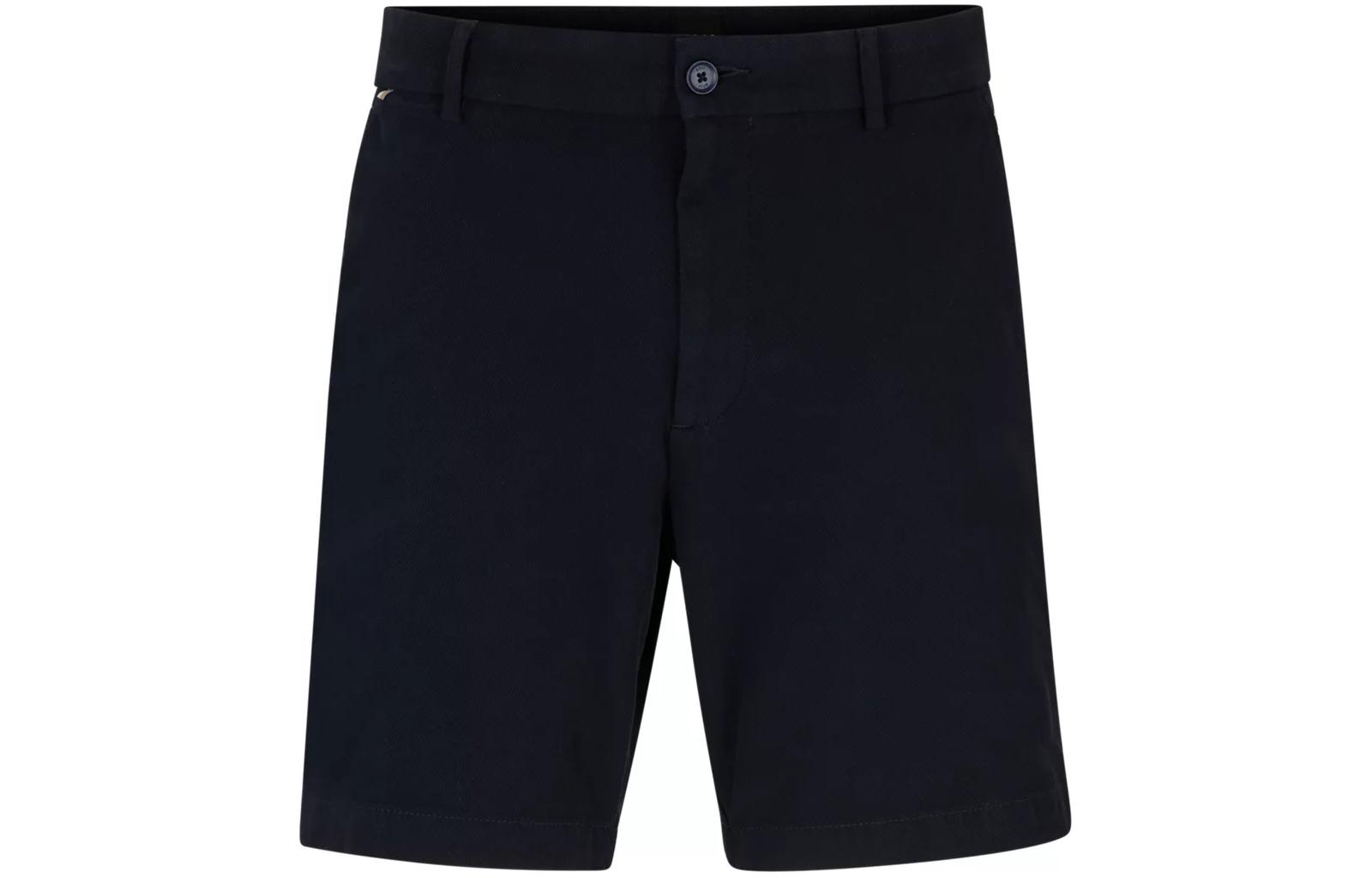 

Хлопковые шорты Regular Fit Regular Rise повседневные мужские морской синий HUGO BOSS