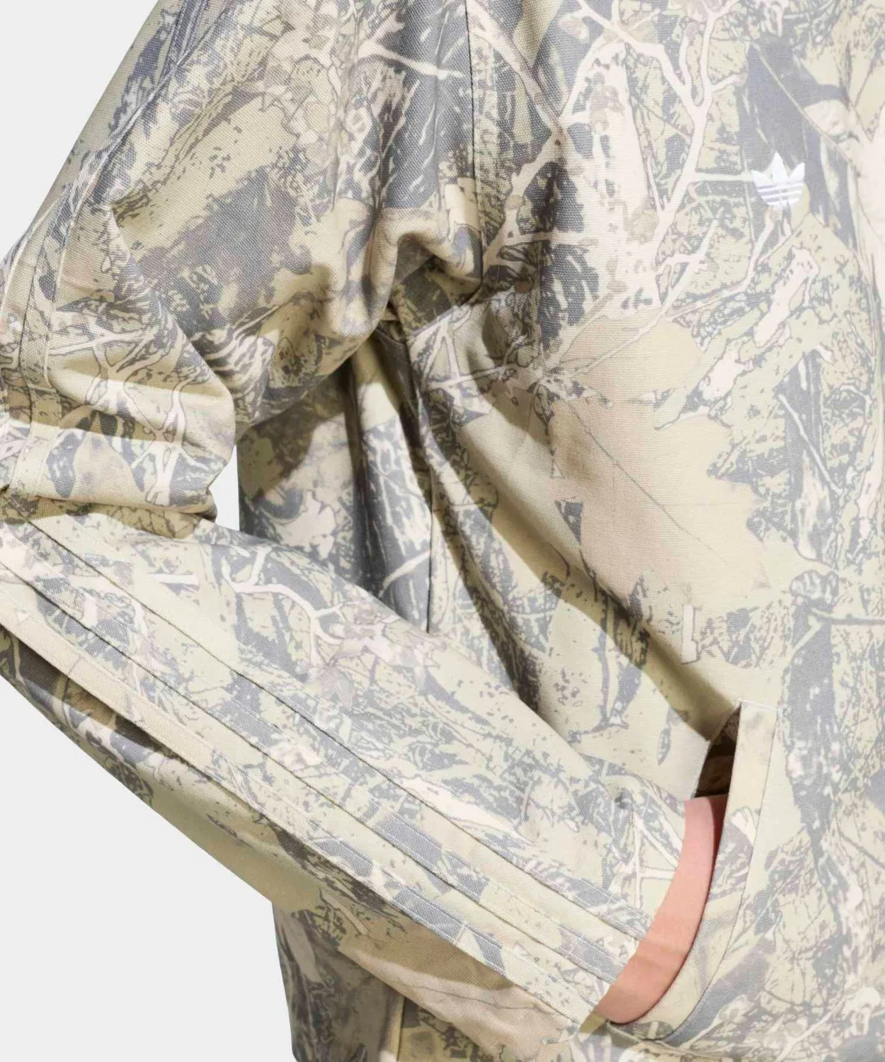 Куртка рабочая canvas, Adidas Originals, свободный крой, серый — фото 4