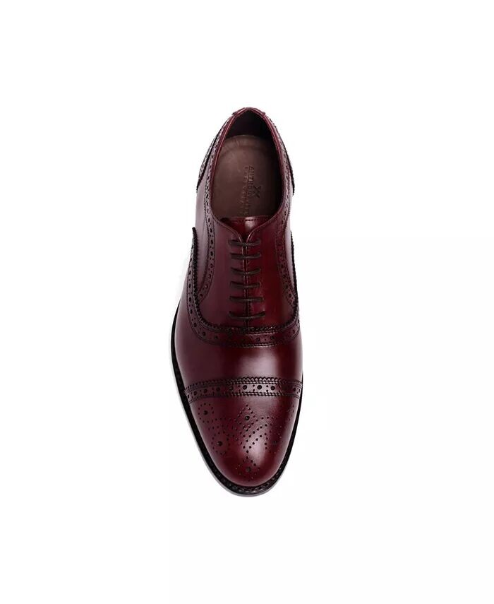 Мужские модельные туфли Ford Quarter Brogue Oxford на кожаной подошве со шнуровкой Anthony Veer, красный — фото 4