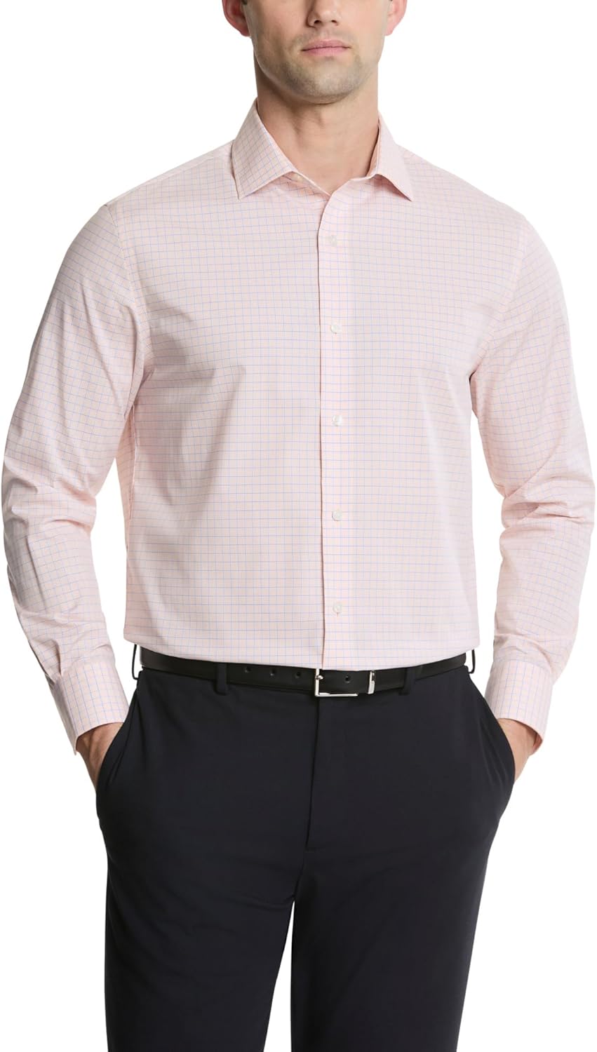 

Мужская классическая рубашка Tommy Hilfiger, стандартный крой, базовые вещи, Melon W. Blue Multi Check