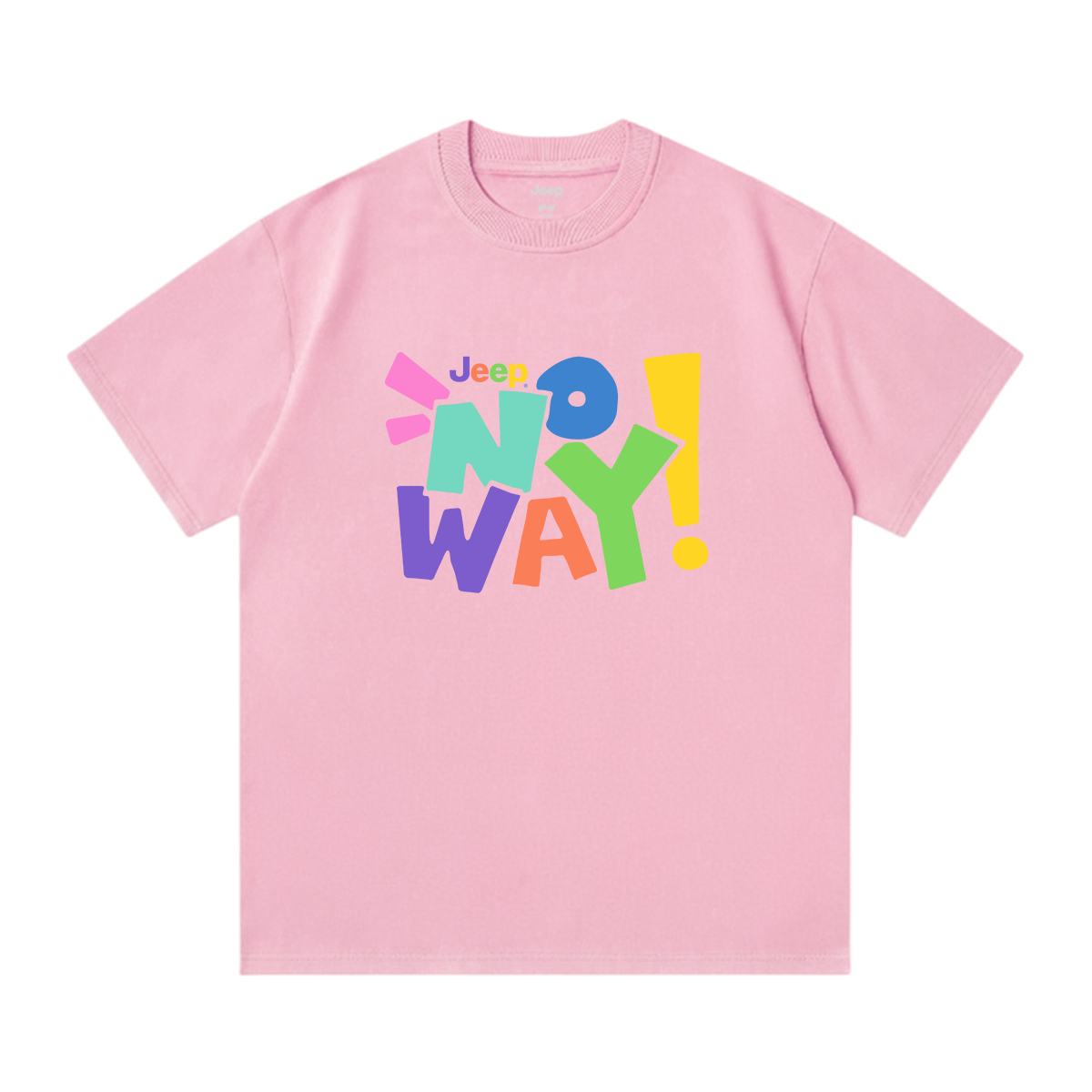 

Футболка унисекс Crew Neck Moderate Jeep, sky розовый