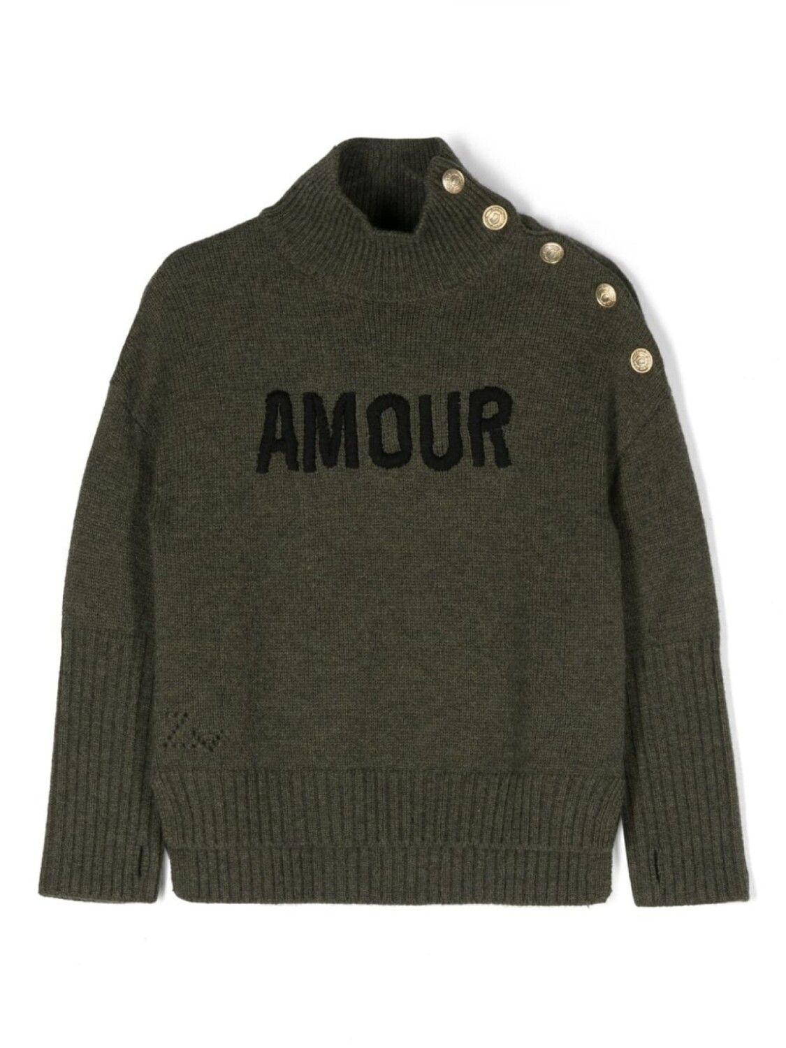 

Zadig & Voltaire джемпер с надписью, зеленый