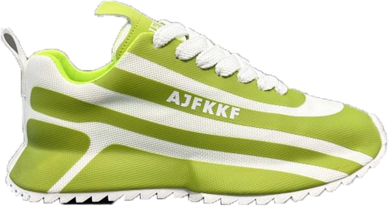 

Мужские кроссовки HOUDBDOL с толстой подошвой, модные, увеличивающие рост, подходящие для противоскользящей и дышащей носки, удобные обувь с шнуровкой и широкой носочной частью, зеленый