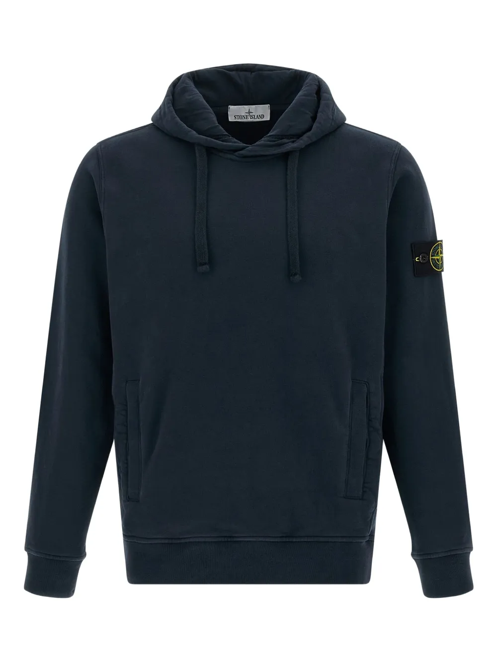 

Худи с нашивкой-логотипом Stone Island, синий