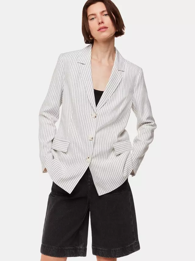 

Блейзер Whistles Luna Stripe, цвет ivory/multi