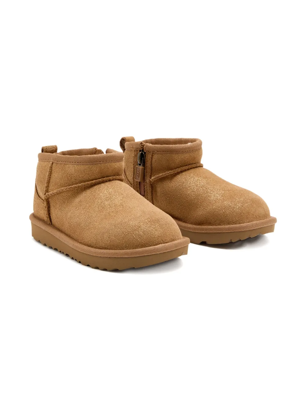 

Ультра-мини классические замшевые ботинки Ugg Kids, коричневый