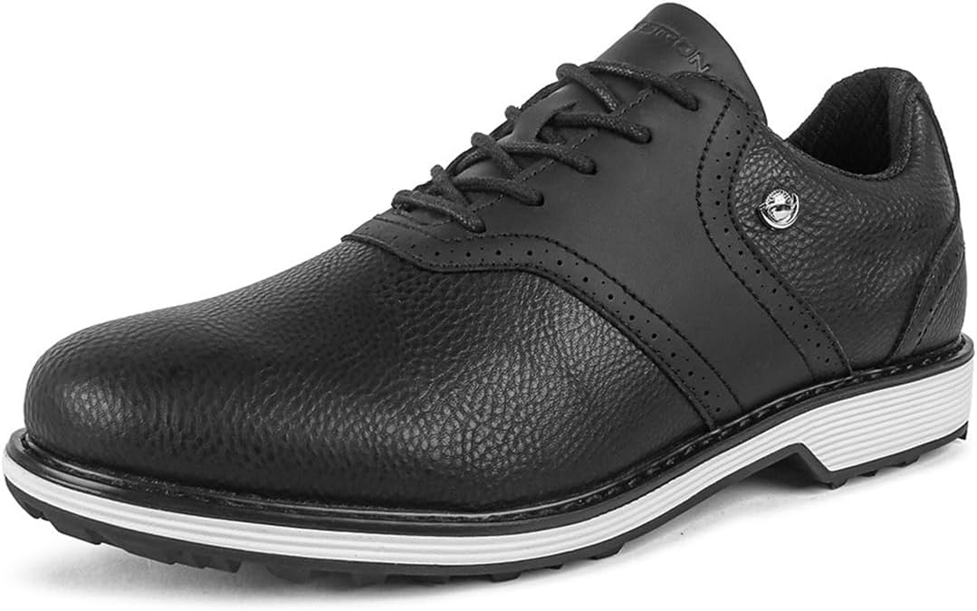 

Водостойкие мужские модные кроссовки для гольфа, легкие, противоскользящие, повседневные спортивные туфли для гольфа и прогулок Omcam, черный