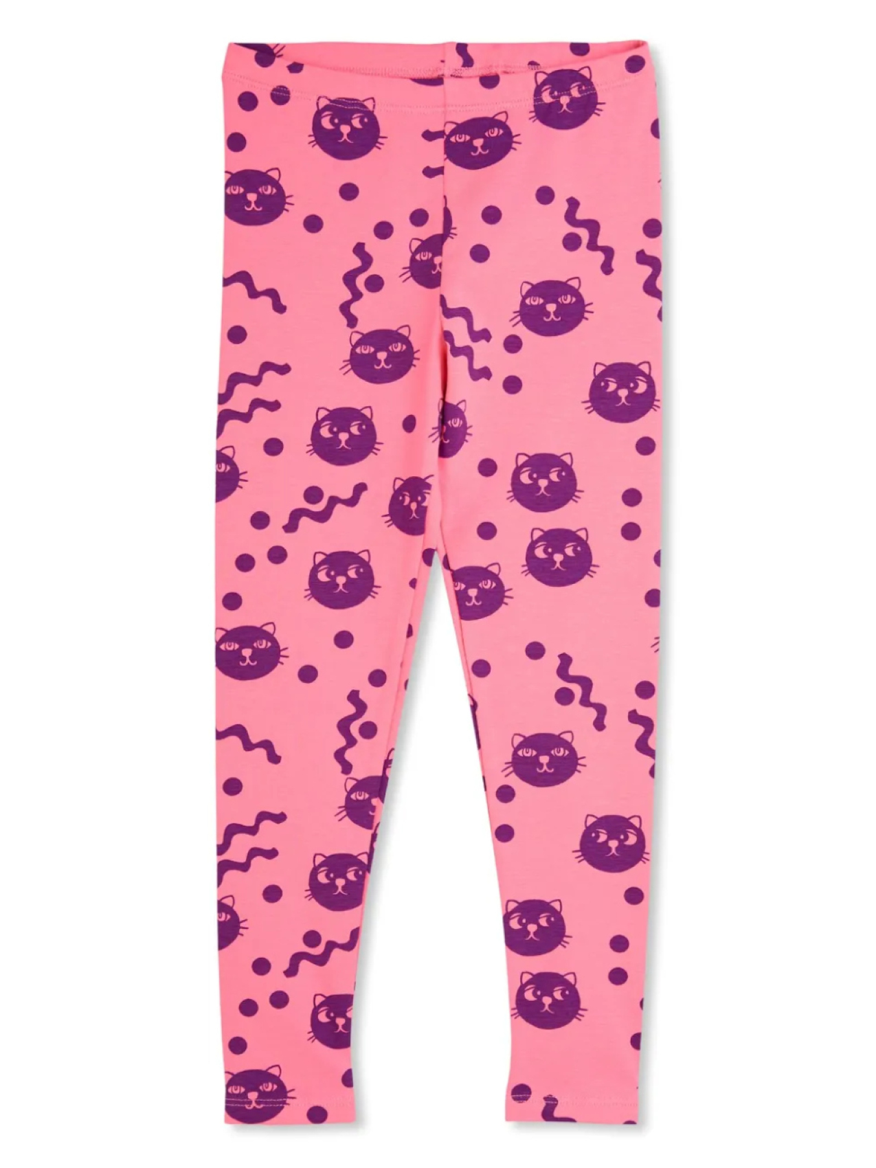 

Леггинсы Mini Rodini Squiggly Cats, розовый