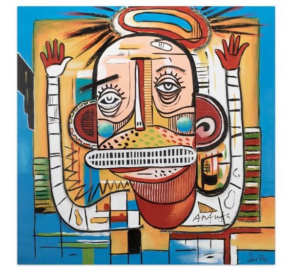 

Картина KUNSTLOFT handgemalt Exzentrischer Freund, многоцветный