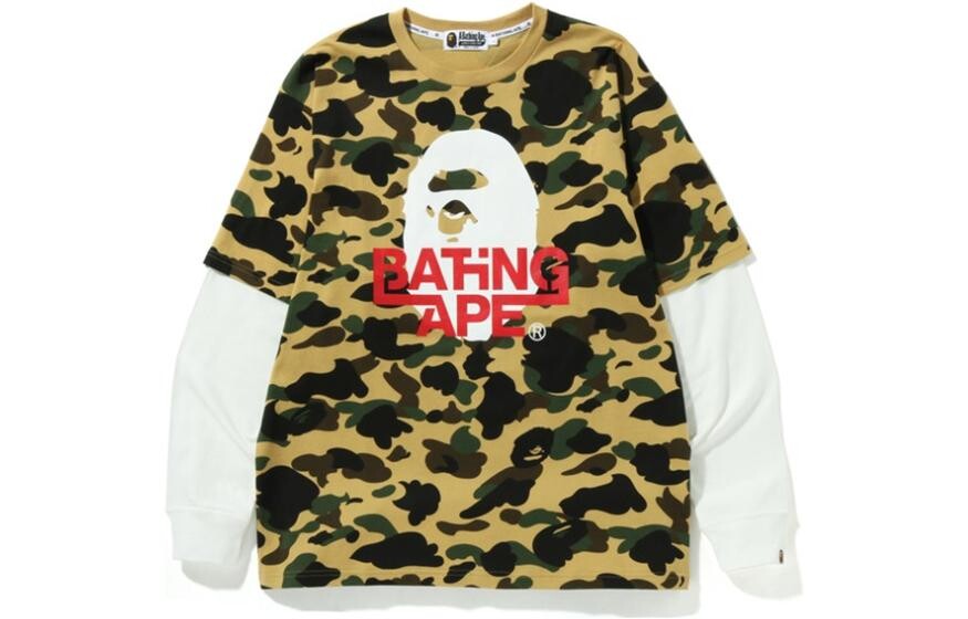

Футболка Bape мужская A Bathing Ape, желтый