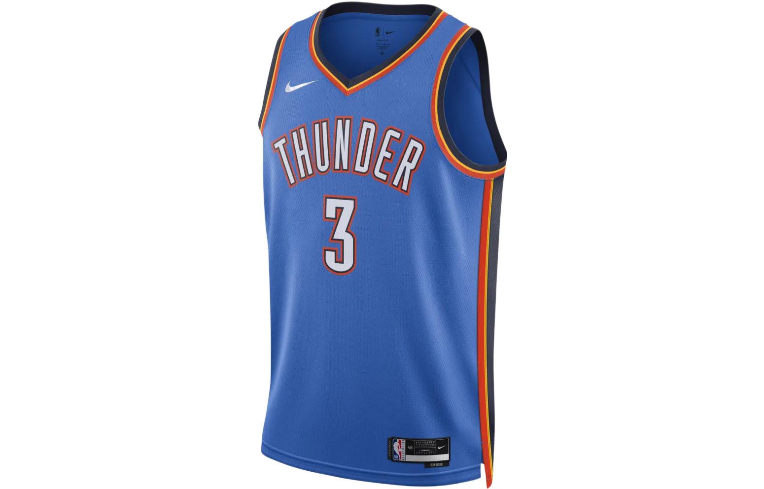 Баскетбольное джерси Nike Dri-FIT NBA Oklahoma City Thunder Josh Giddey Icon Edition 2022/23 Swingman Jersey — фото 2