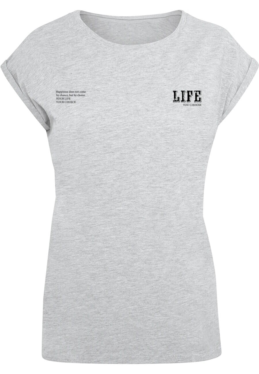 

Футболка Merchcode Shirt Life, цвет grey/light grey