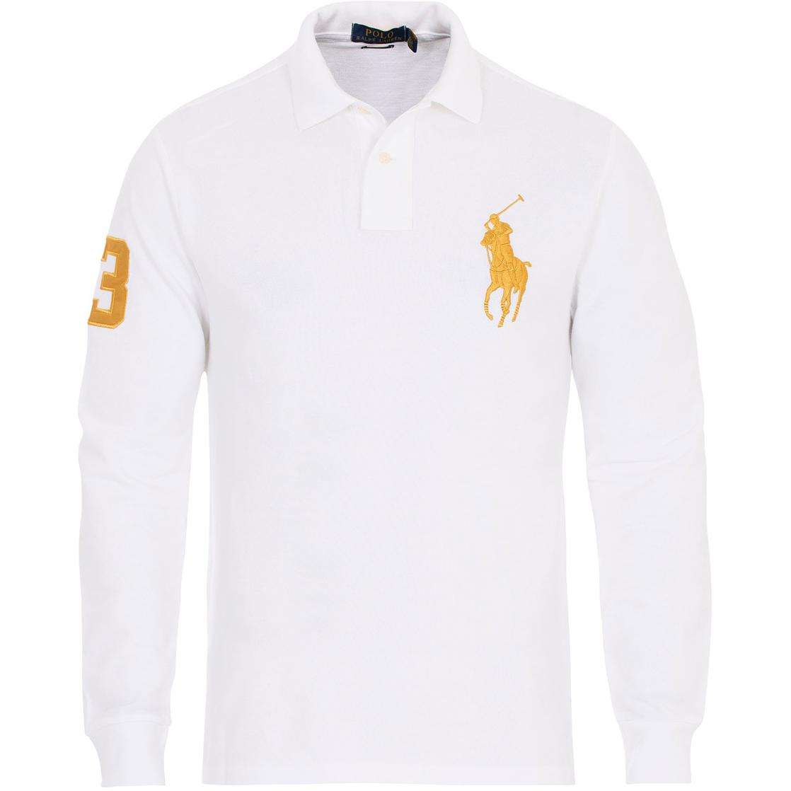 

Белая поло для мужчин Polo Ralph Lauren, белый