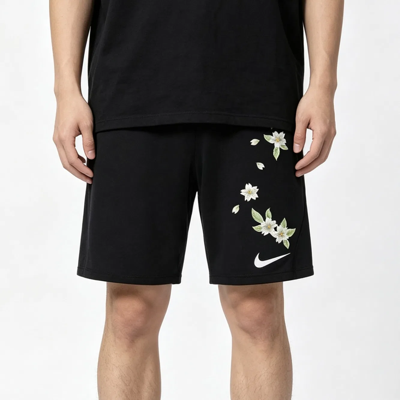 Шорты повседневные Dri-Fit Nike черные — фото 4