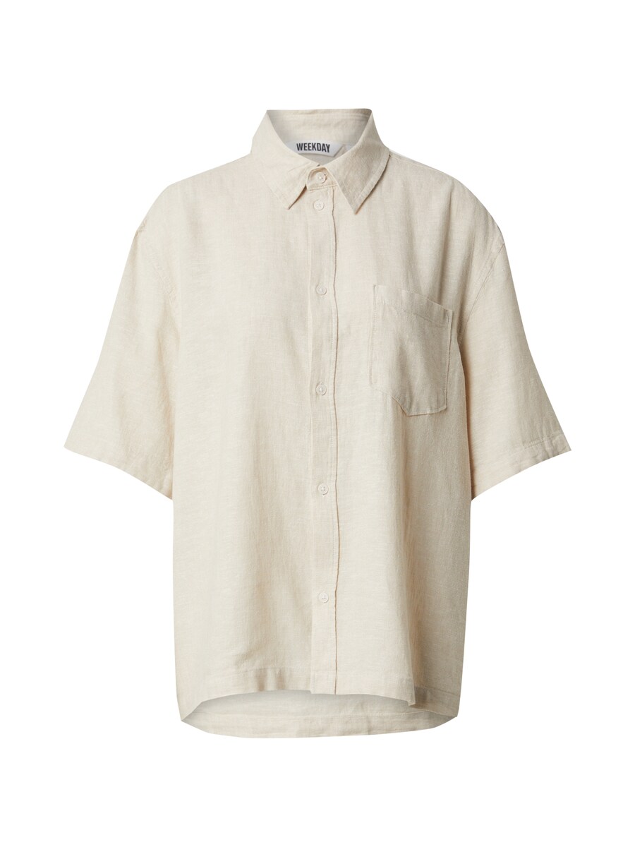 

Рубашка на пуговицах Comfort fit WEEKDAY Franco, Light beige