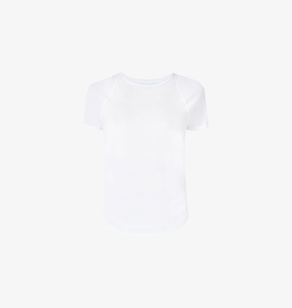 

Топ из переработанного полиэстера с короткими рукавами Breathe easy Sweaty Betty, белый