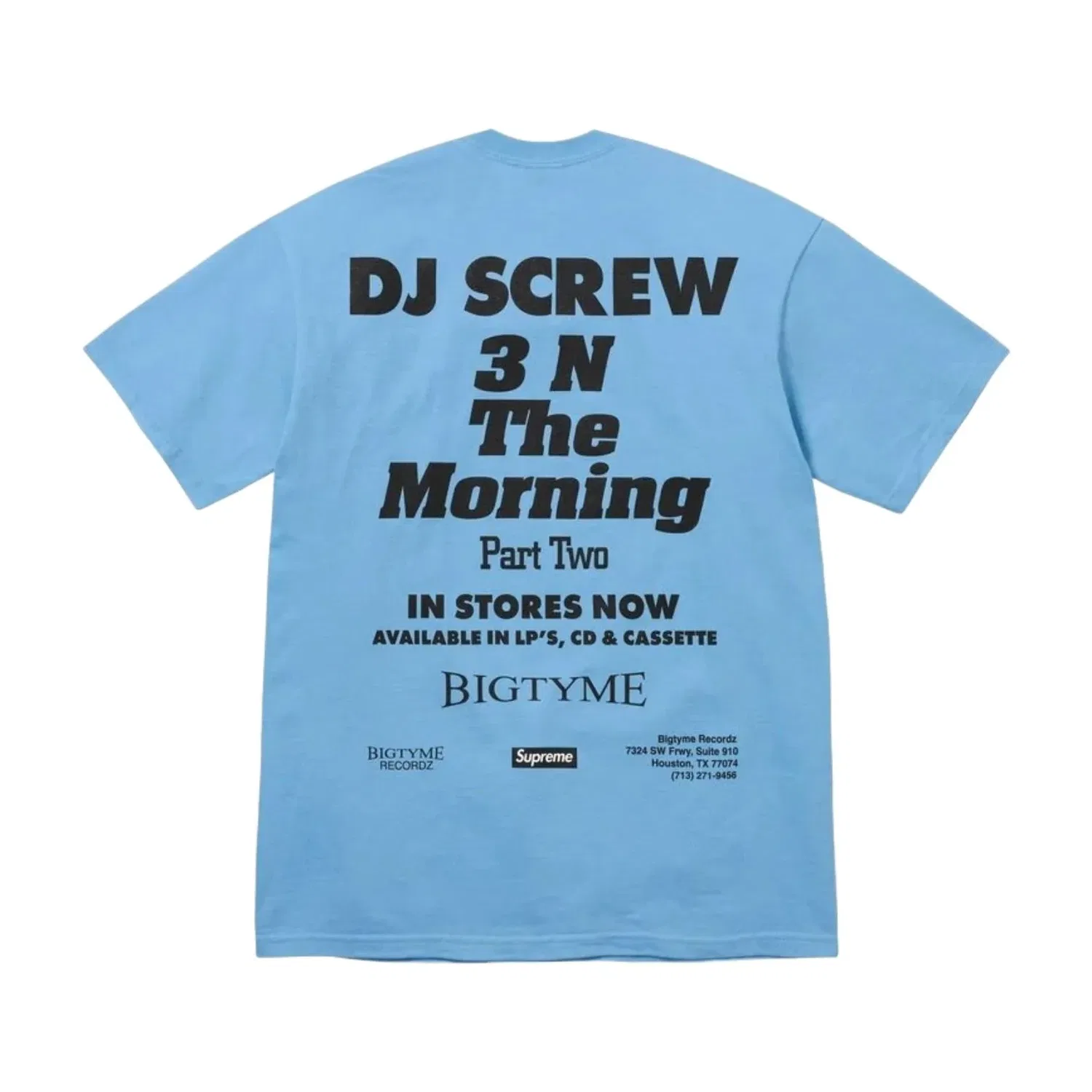 Футболка Supreme x DJ Screw SS26 SUC, синяя, SUP-SS26-147-BLU — фото 2