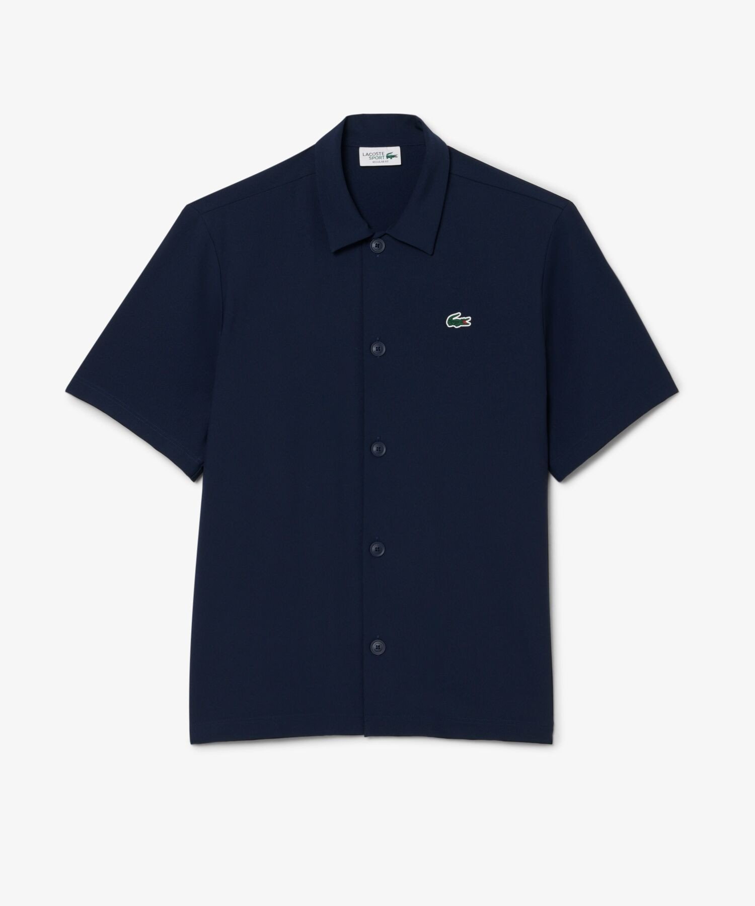 Рубашка для гольфа LACOSTE Ultra Dry на пуговицах, Navy — фото 4