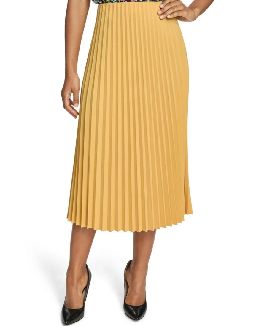 Женская плиссированная юбка на резинке Tommy Hilfiger, Deep Maize