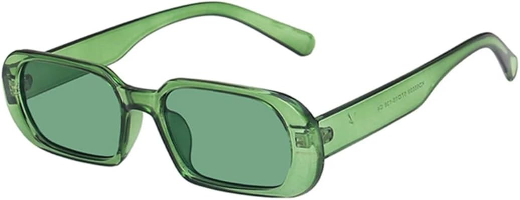 

Солнцезащитные очки с защитой от УФ-излучения UV400 | Маленькие овальные цветные линзы | Яркие линзы для занятий спортом на открытом воздухе и вождения DSVIGF, Green Green