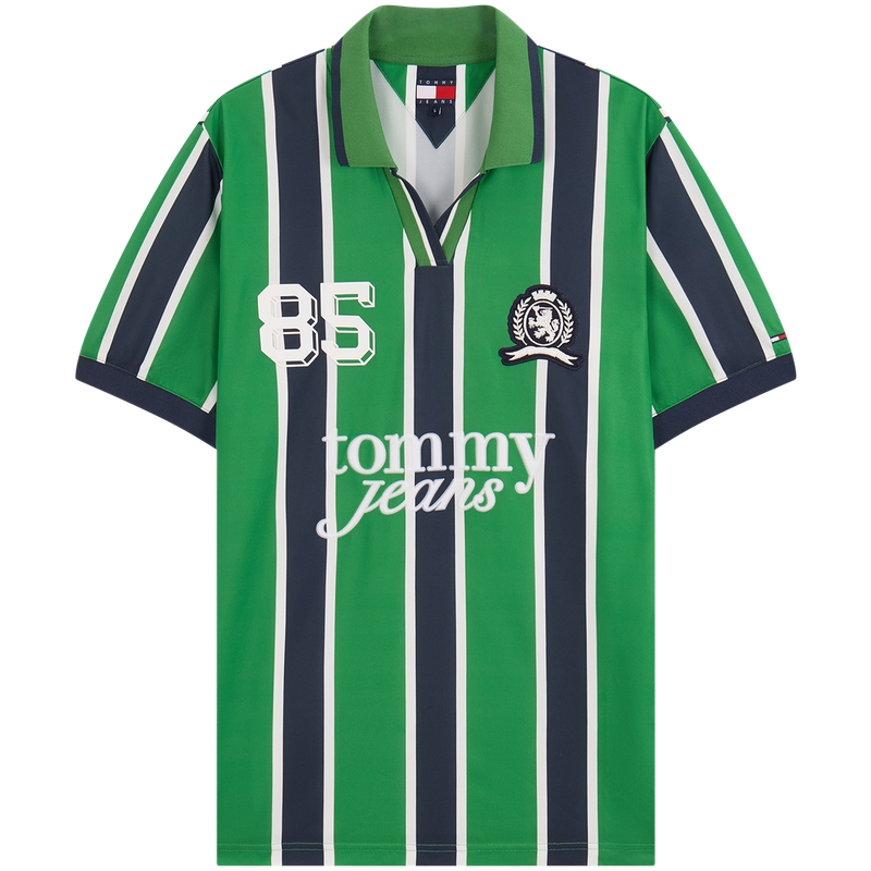 

Tommy Hilfiger Футболка мужская Navy Blue Green Stripes MAS с воротником-поло, умеренно прямой крой, Зеленый, Tommy Hilfiger Футболка мужская Navy Blue Green Stripes MAS с воротником-поло, умеренно прямой крой