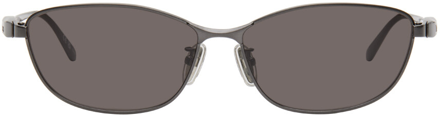 

Солнцезащитные очки Gunmetal Miami Balenciaga, серый/серый/серый