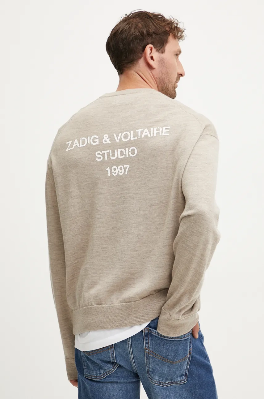 

ZADIG&VOLTAIRE шерстяной свитер, бежевый