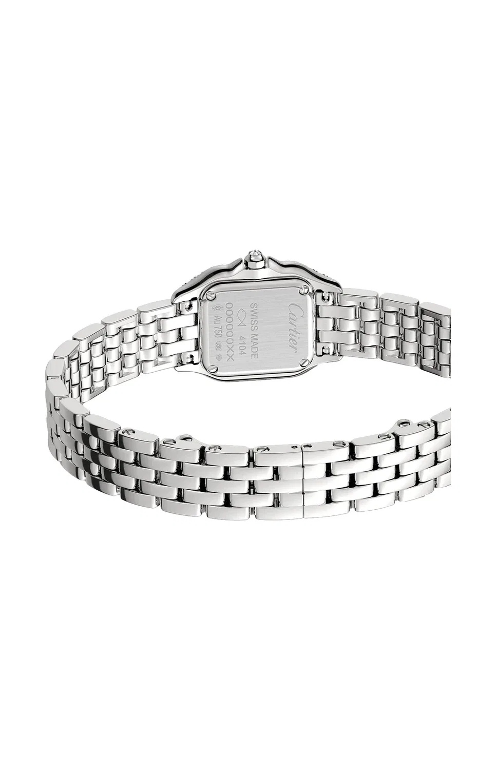 PANTHÈRE DE CARTIER, модель мини, белое золото, бриллианты, кварц - WJPN0046, синий — фото 2