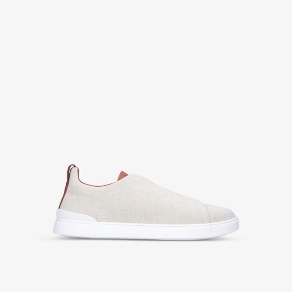 

Кроссовки с низким берцем Triple Stitch Ermenegildo Zegna, белый