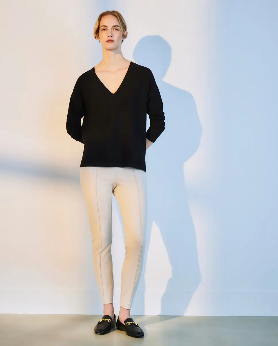 

Леггинсы женские однотонные Woman El Corte Inglés, цвет Rice paper