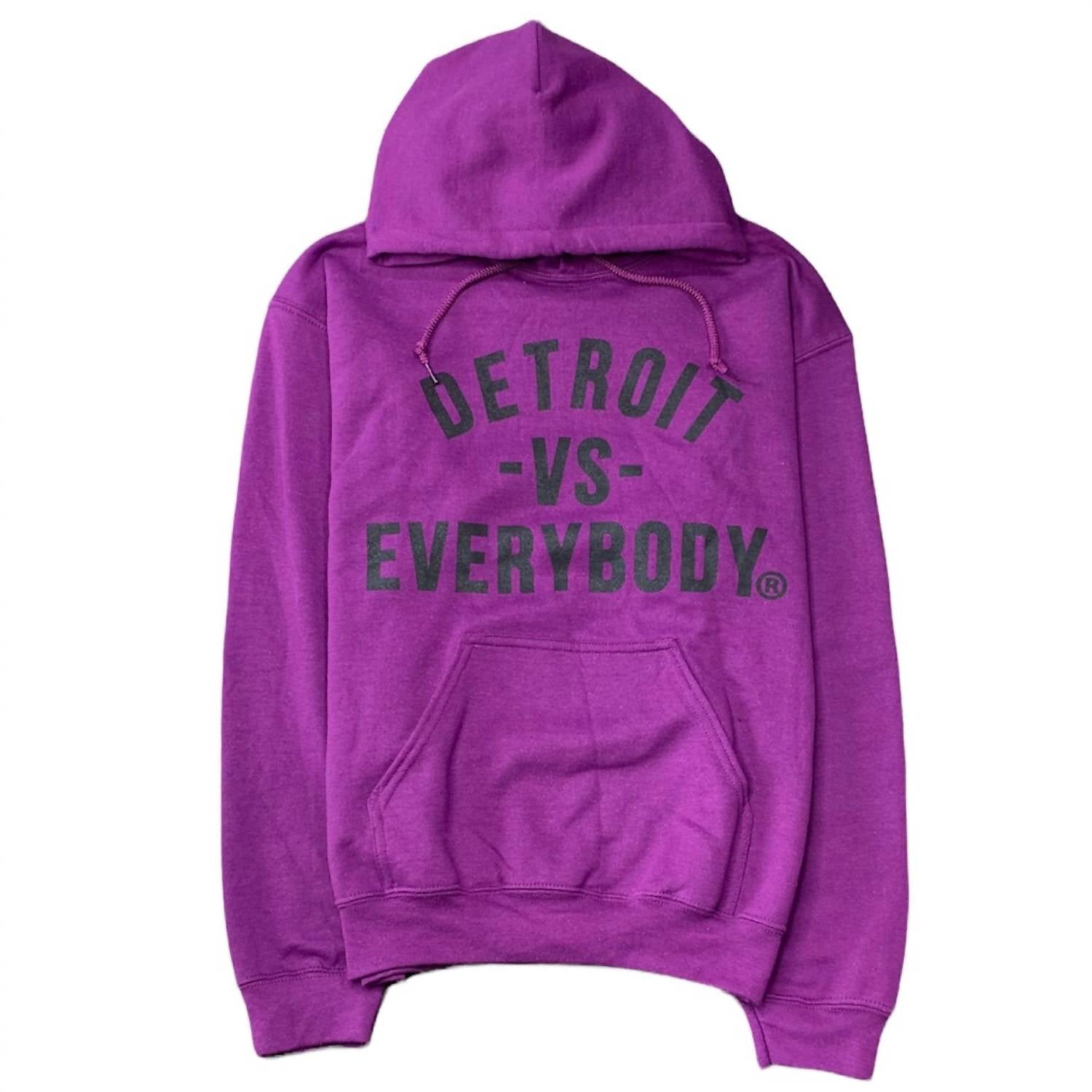 

Мужская толстовка Detroit с капюшоном в фиолетовом/черном цвете VS EVERYBODY
