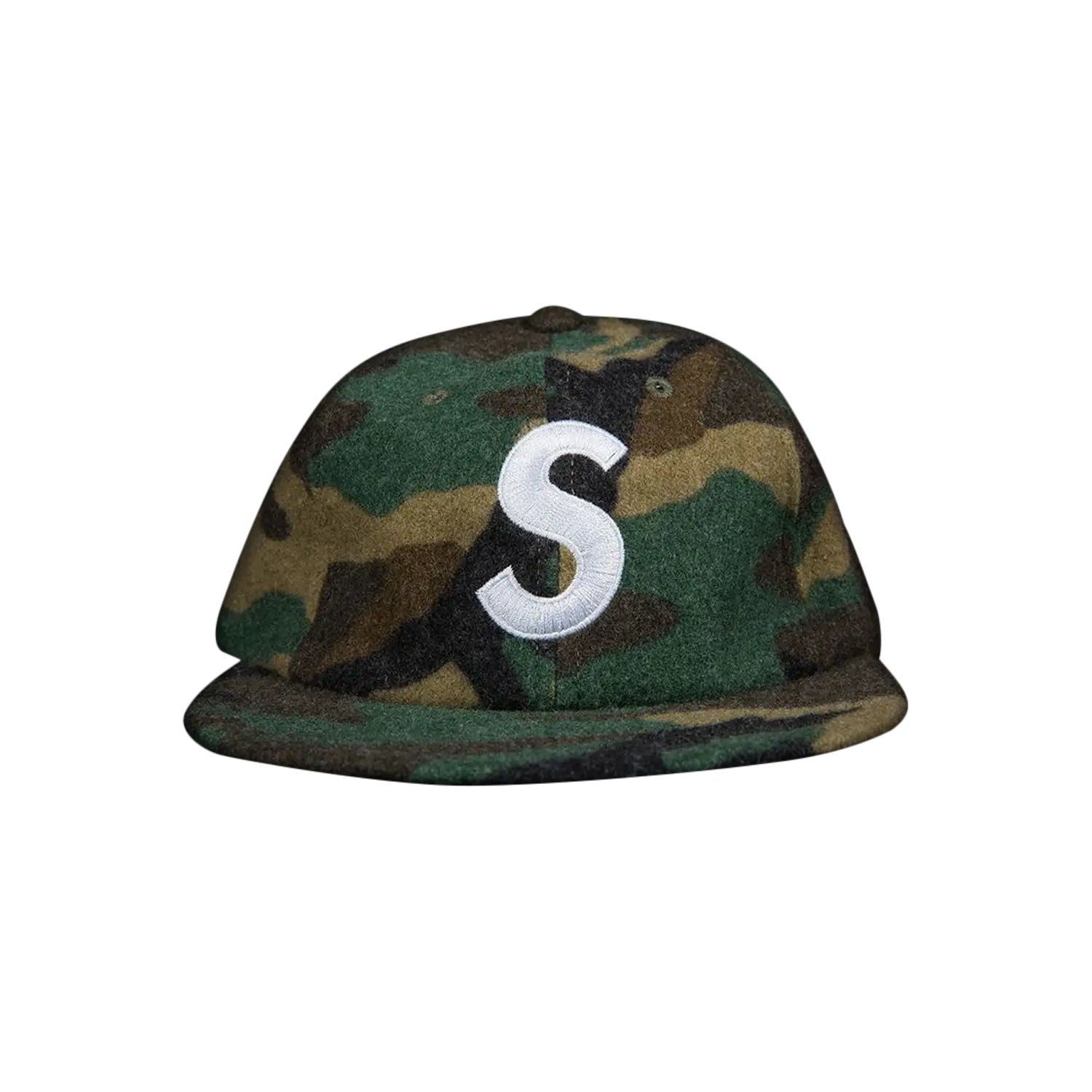 

6-панельная куртка Supreme Wool с логотипом S, камуфляж