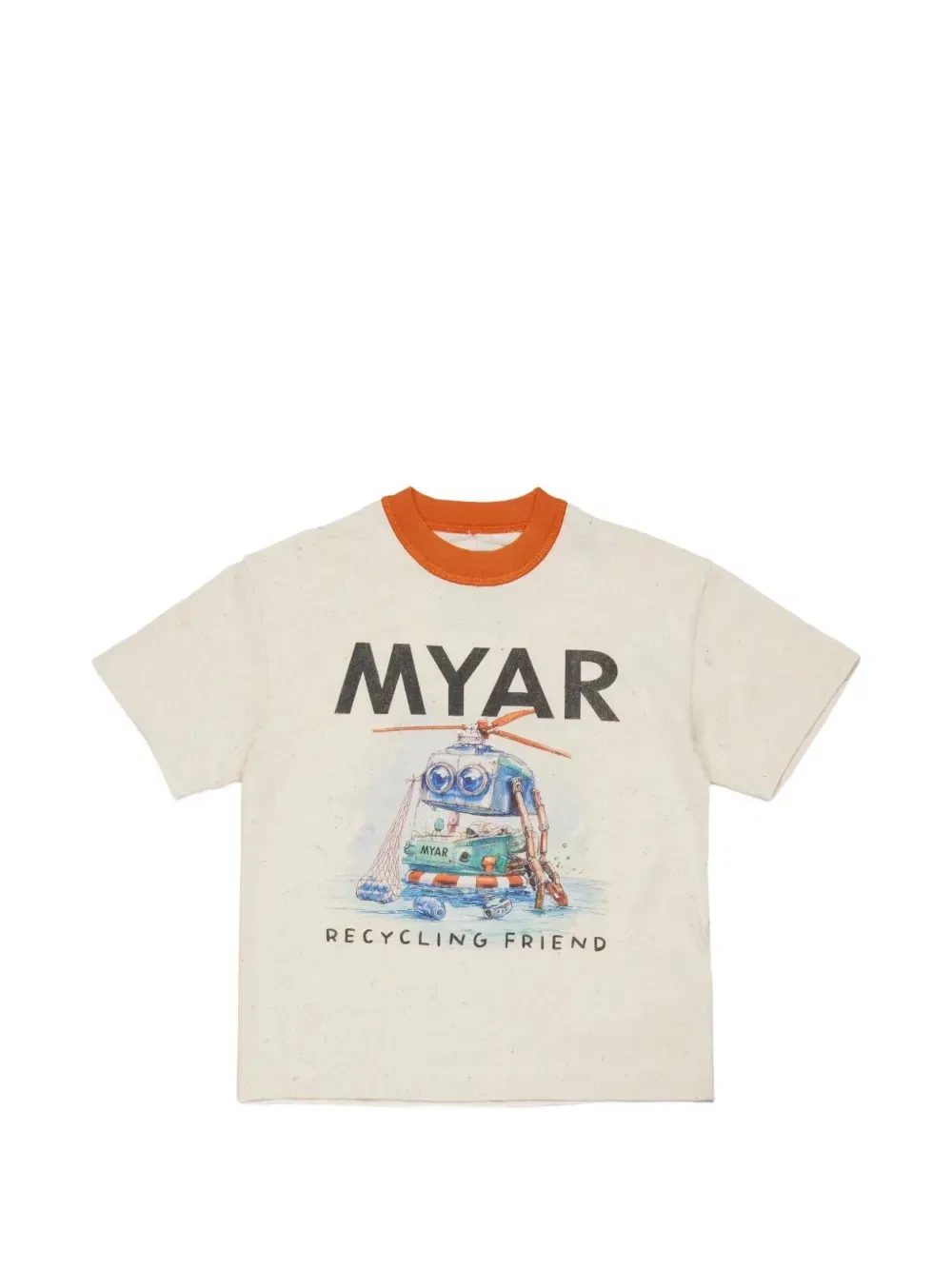 Футболка с принтом Myar Kids, бежевый